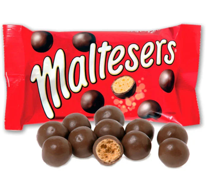 Mars Maltesers Chocolate Malt Balls – 25-Piece Display