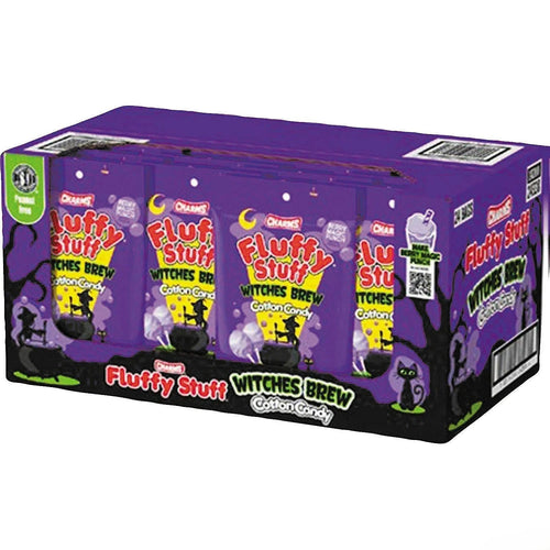 Charms Fluffy Stuff Witches Brew Cotton Candy Packs: 24-Piece Case