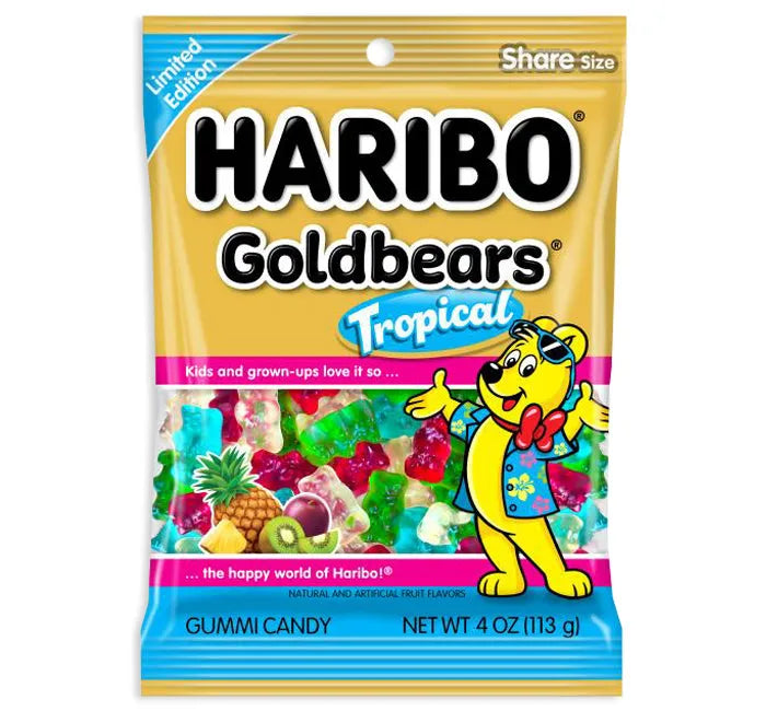 Haribo Tropical Goldbären Fruchtgummi – 12er-Pack