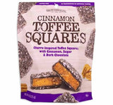 Cinnamon Dark Toffee Squares Candy Peg Bags: 8-Piece Case