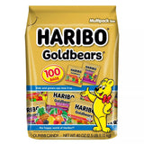 Haribo Gold-Bears Gummy Bears Mini Packs: 100-Piece Bag