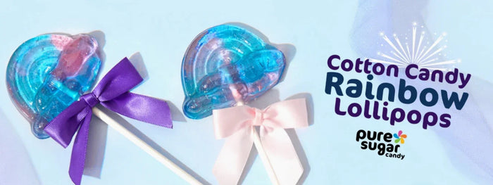 Pure Sugar Lollipop - Cotton Candy Rainbow