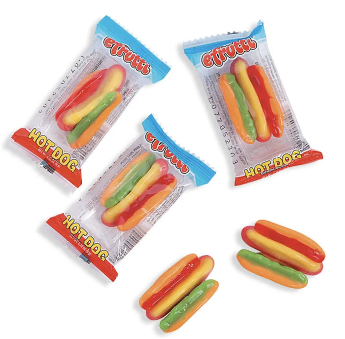 Efrutti Gummy Hot Dogs – Bulk Pack, 100 Pieces
