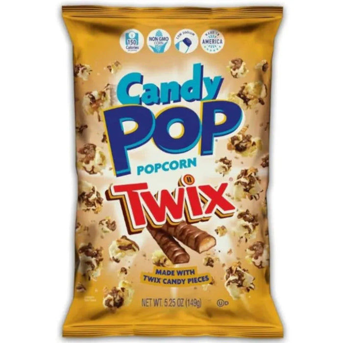 Candy Pop Twix Candy Popcorn: 12-Piece Case