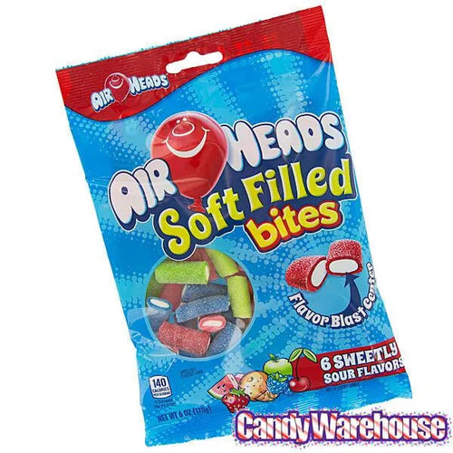 AirHeads Soft Filled Bites – Weiche, gefüllte Fruchtbonbons, 12er-Box