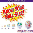 Assorted 2-1/4-Inch Wrapped Jawbreakers: 72-Piece Case