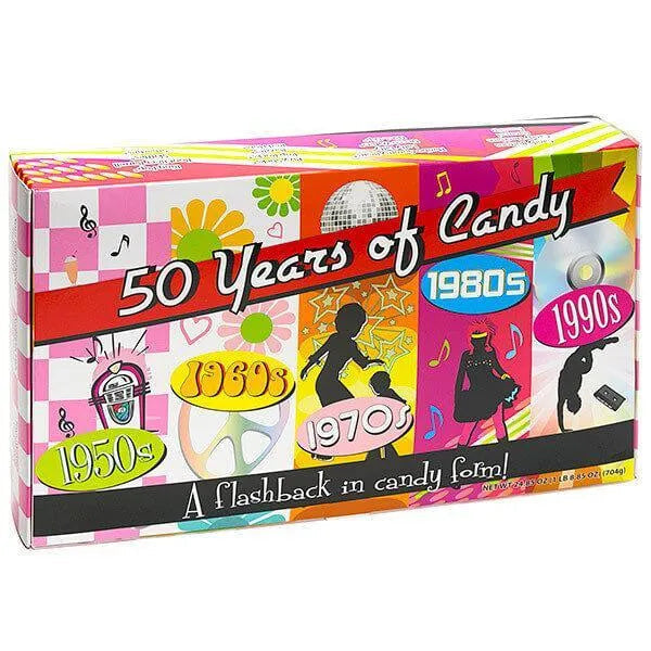 Giant Nostalgic 50 Years of Candy Candy Gift Box: 6-Piece Case