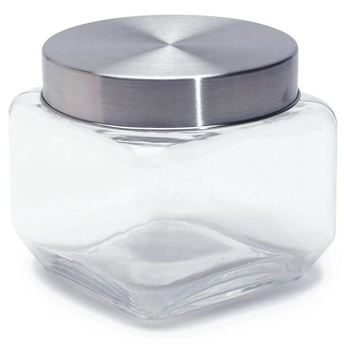 Quadratisches Bonbonglas mit Deckel – Klein