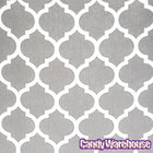 Grey Casablanca Pattern Candy Bags: 25-Piece Pack