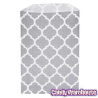Grey Casablanca Pattern Candy Bags: 25-Piece Pack