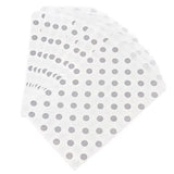 Grey Polka Dot Candy Bags: 25-Piece Pack