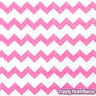 Hot Pink Chevron Stripe Candy Bags: 25-Piece Pack