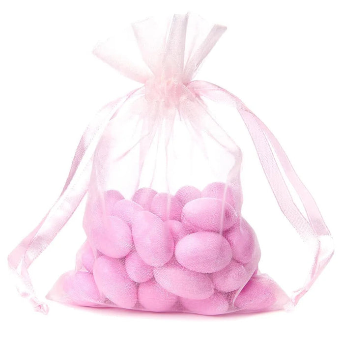 Pink Organza Candy Bags: 30-Piece Pack