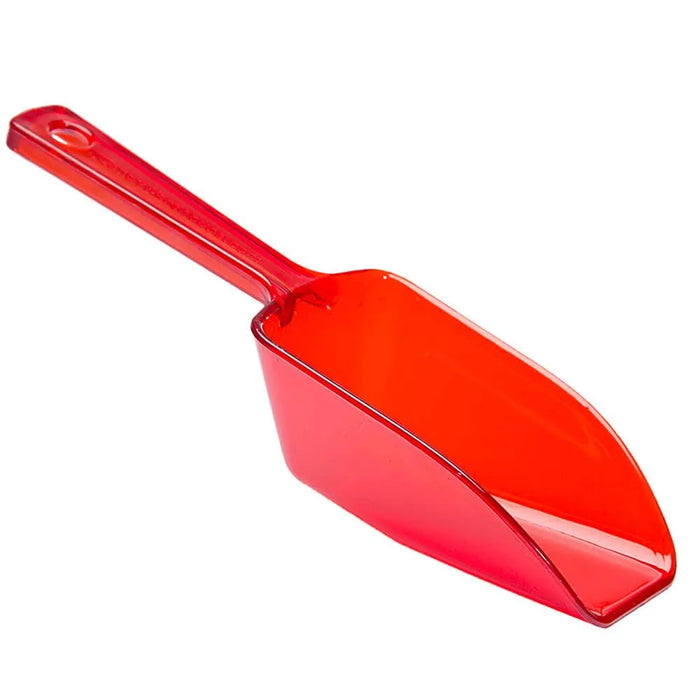 Plastic 2-Ounce Flat Bottom Candy Scoop - Red
