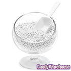 Plastic 2-Ounce Flat Bottom Candy Scoop - White