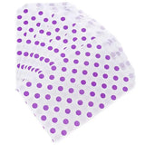 Purple Polka Dot Candy Bags: 25-Piece Pack