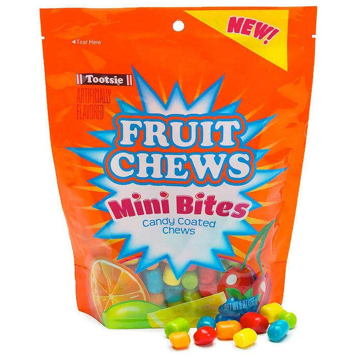 Tootsie Fruit Chews Mini Bites Candy: 9-Ounce Bag