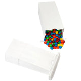 White Tin Tie Candy Bags: 100-Piece Box